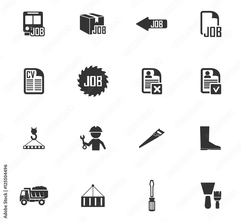 Job icons set Job icons set