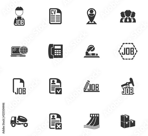 Job icons set
