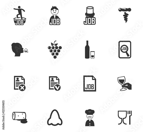 Job icons set