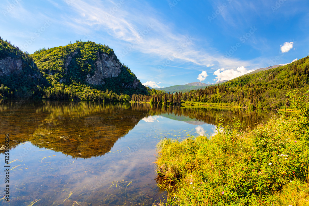 Chitina Lake- Chitina- Alaska  This picturesque lake caught my eye for several hours.