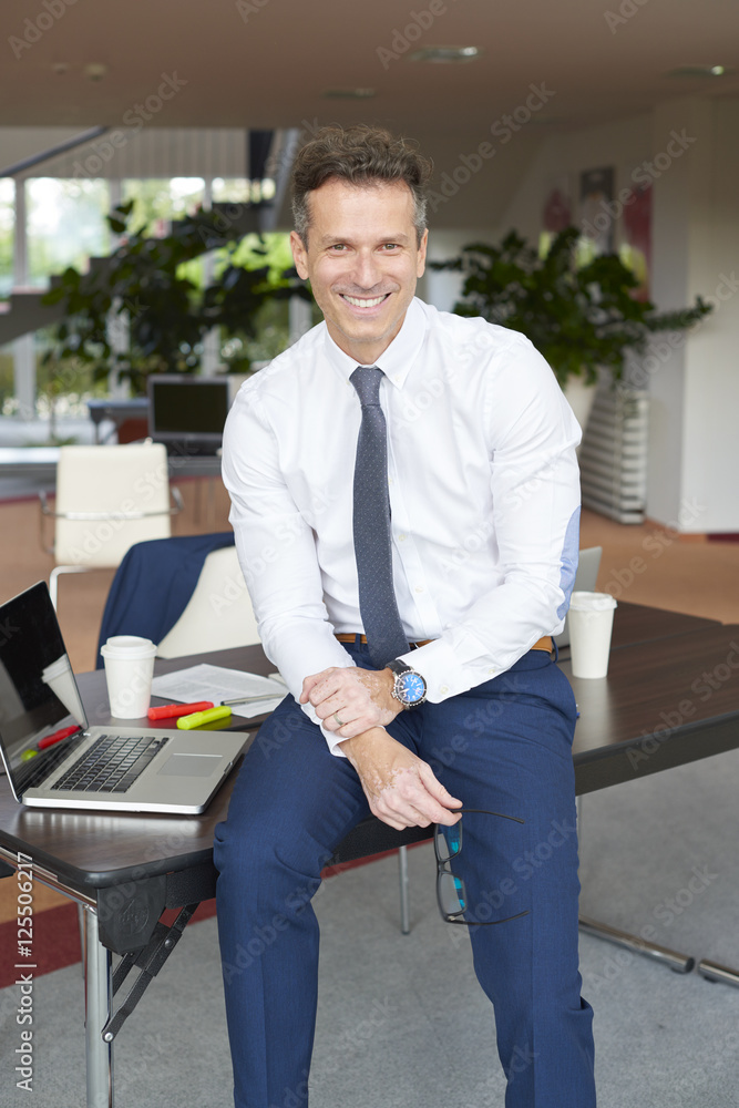 Businesssman at office Businesssman at office