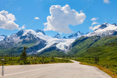 Richardson Highway between Edgerton Highway and Worthington glacier- Alaska There  are numerous beautiful views along this scenic highway. photo