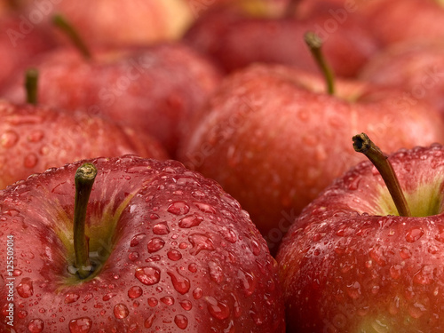 Group of red apples