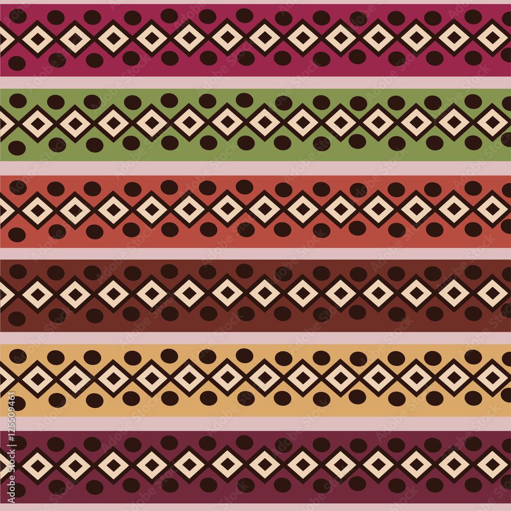 Ethnic Abstract bright pattern background.