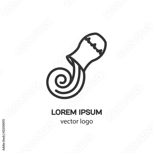 Vector logo design template for aquarius, badge for websites and prints. Modern easy to edit logo template.