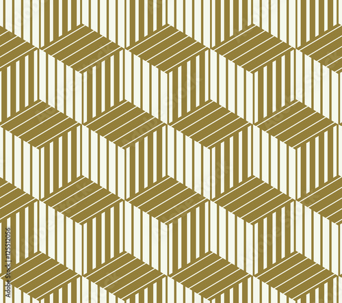 Graphic simple ornamental tile, vector repeated pattern made usi