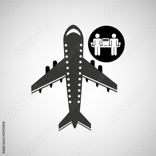 travel flying concept waiting design, vector illustration  graphic 