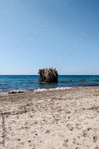 Sardegna, Rovine della Torre di Carcangiolas, Spiaggia del Poetto