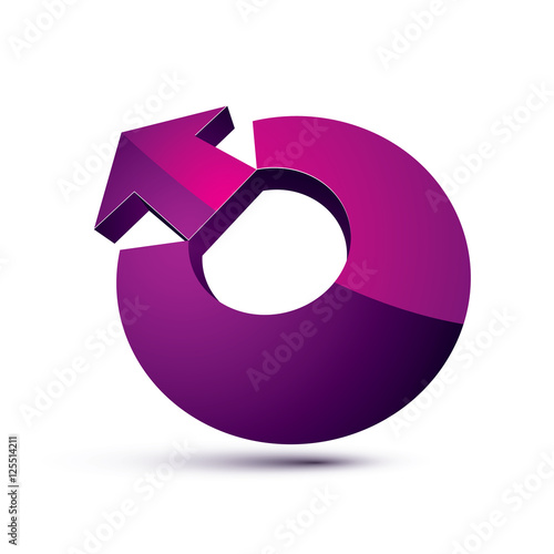 3d abstract symbol with an ...