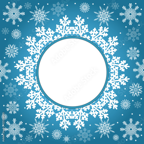 Bild auf Leinwand Christmas and New Year vintage greeting card, creative winter background, snowfl