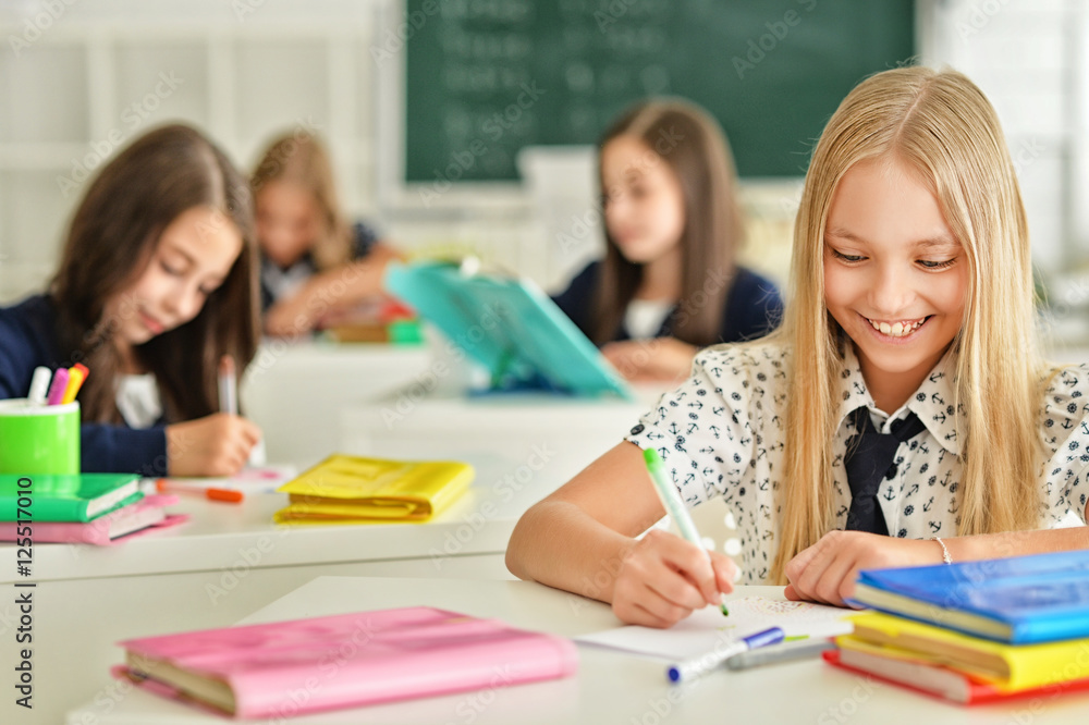 children at school in lessons children at school in lessons