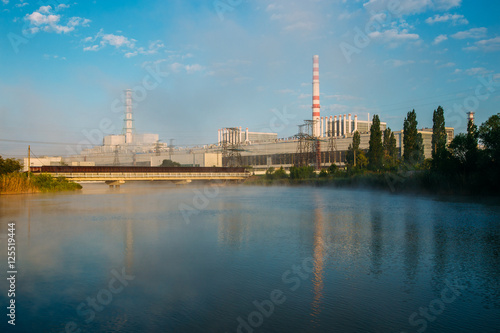 Morning at the Kurchatov water reservoir. 