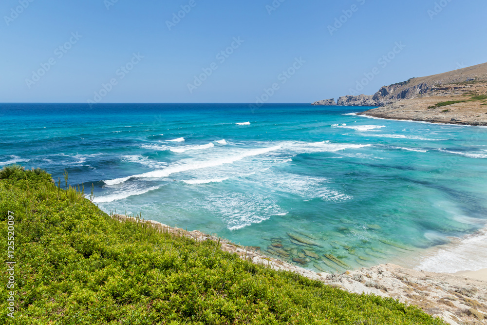 View of the Mediterranean sea.