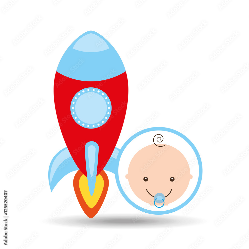 cartoon rocket toy baby icon vector illustration eps 10 cartoon rocket toy baby icon vector illustration eps 10