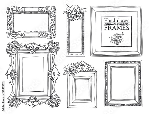 Set of vintage frames.