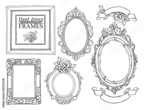 Set of vintage frames.