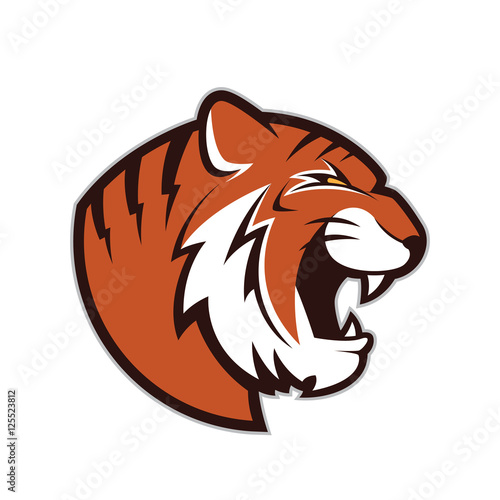 Fototapeta Naklejka Na Ścianę i Meble -  Tiger head mascot