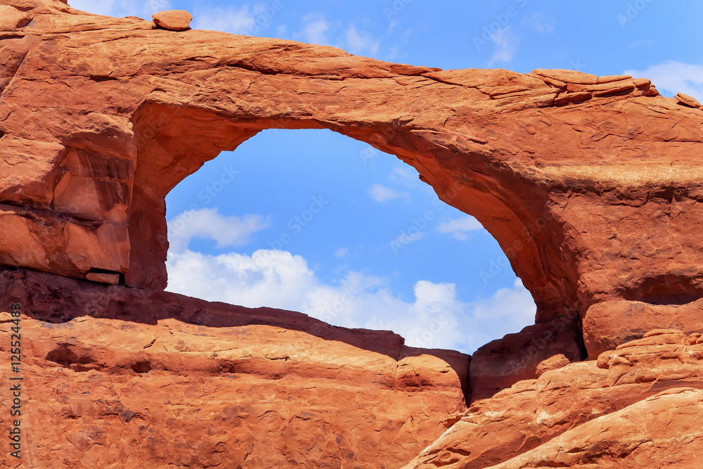 Red Brown Skyline Arch Rock Canyon Arches National Park Moab Uta