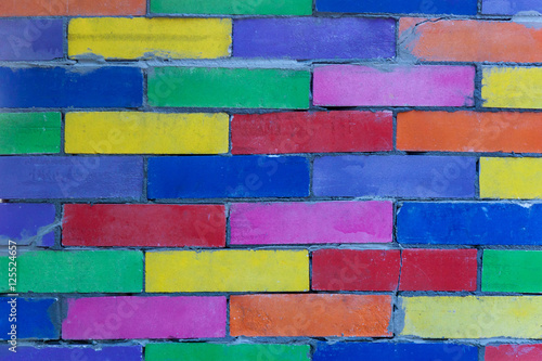 Multicolored wall