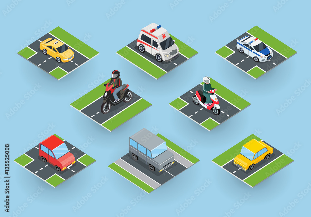 Public Transportation. Traffic Items Collection Public Transportation. Traffic Items Collection