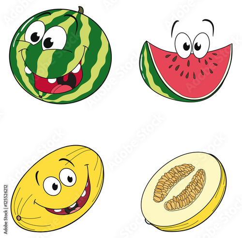 Freundliche Melonen