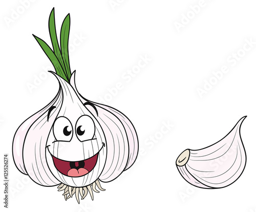 Niedliche Knoblauchknolle