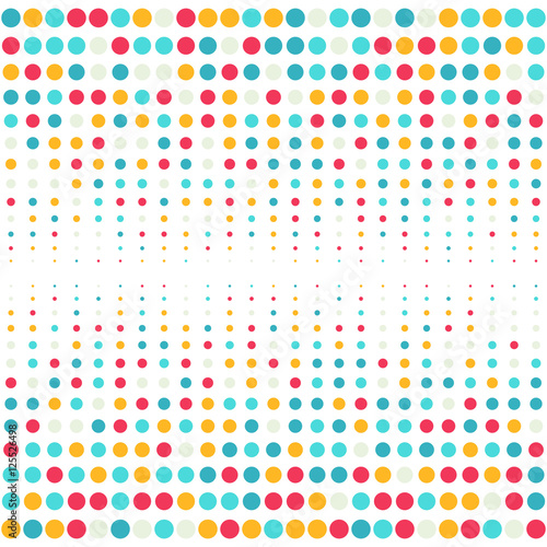 Multicolored dot background for disco party poster