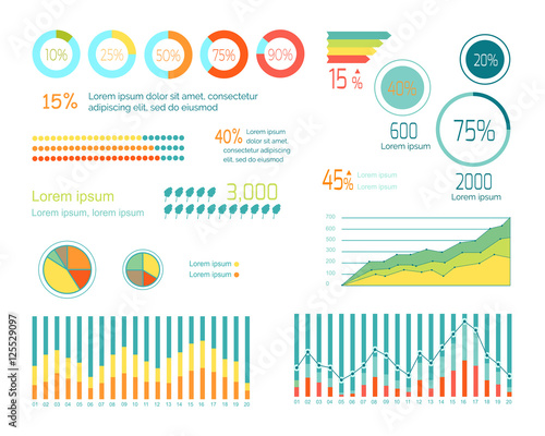 Set of Elements for Wind Infographics. Vector