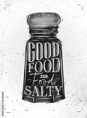Poster salty food