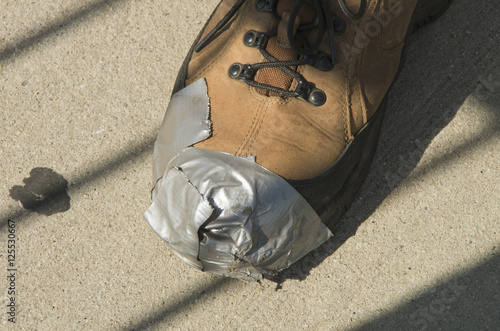 Duct Tape Shoe Repair photo