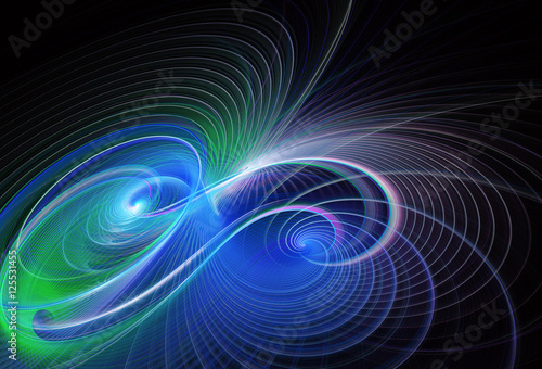 abstract fractal background, texture, 2D illustration, spiral