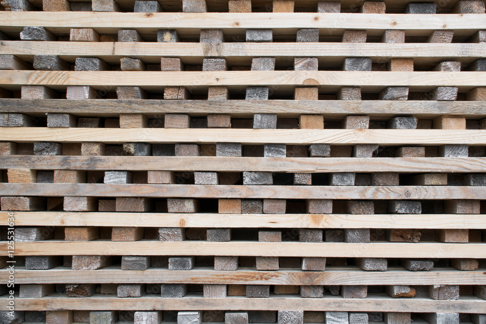 Wood stack background and texture
