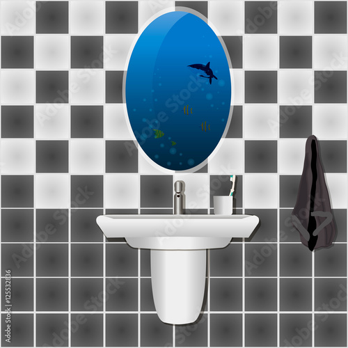 Ocean in the bathroom.