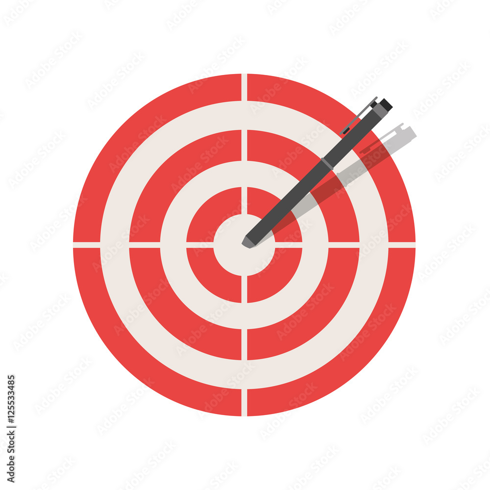 round target with arrow. strategy and success design. vector illustration round target with arrow. strategy and success design. vector illustration