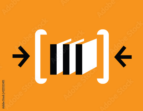Archive Logo Design with Orange Background