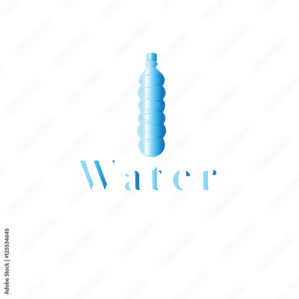 Icon graphics bottle of water Icon graphics bottle of water