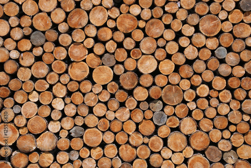 Hintergrund aus Holzscheiben