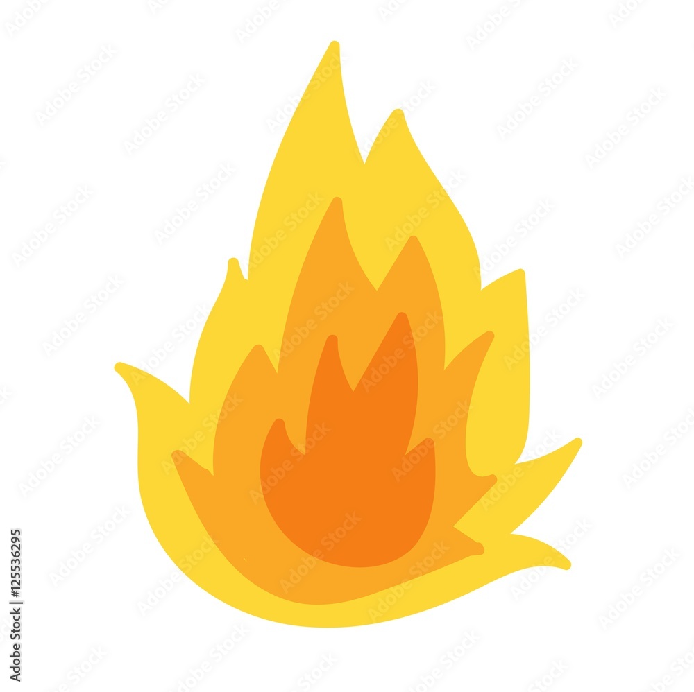 Fire flame vectorisolated Fire flame vectorisolated