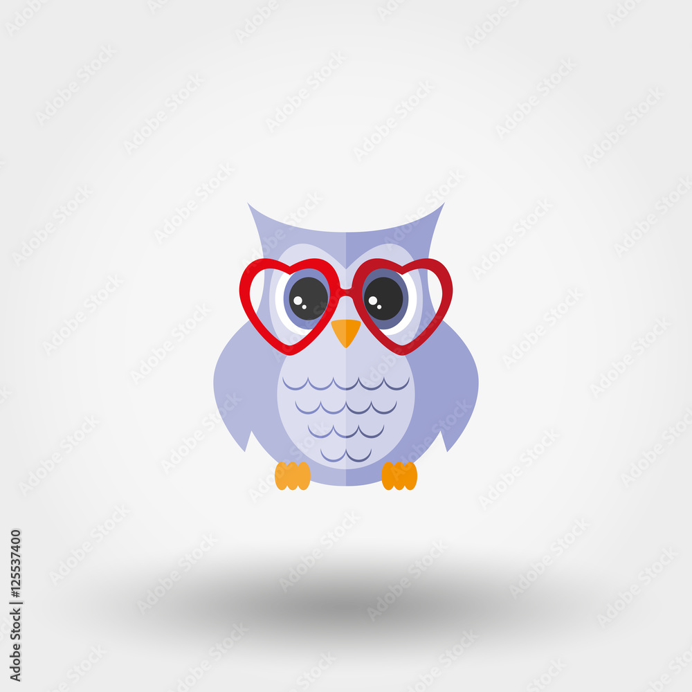 Owl with glasses Owl with glasses