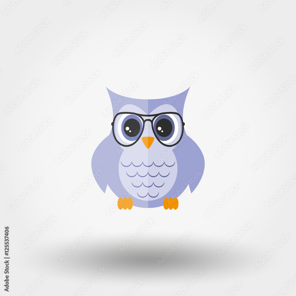 Fototapeta premium Owl with glasses