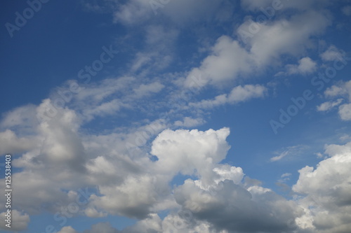 Clouds in the blue sky