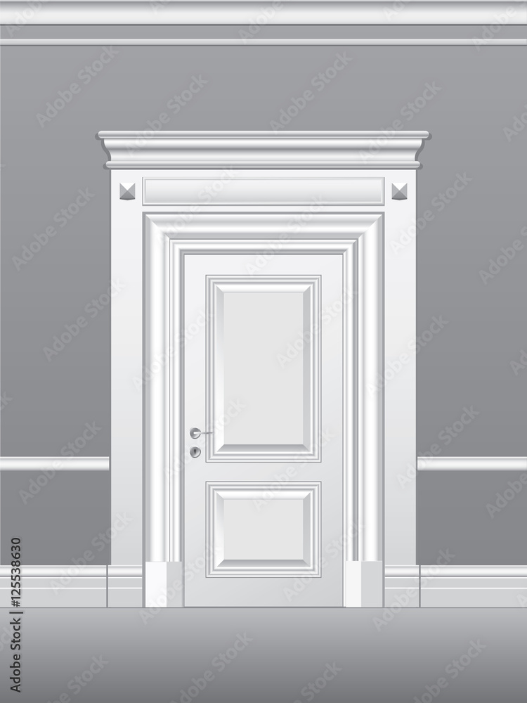 Door, architectural detail, vector illustration. Door, architectural detail, vector illustration.