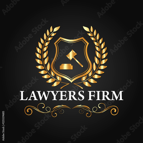 Luxury Lawyer Firm and Lawyer Company Logo Vector Design