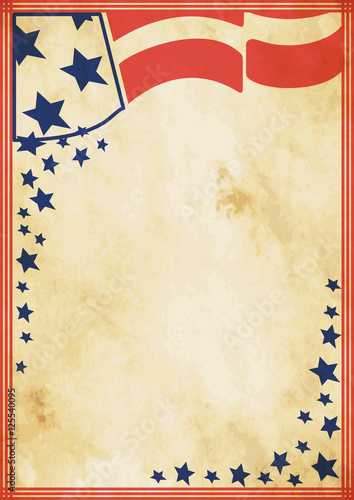 Grunge US vintage poster