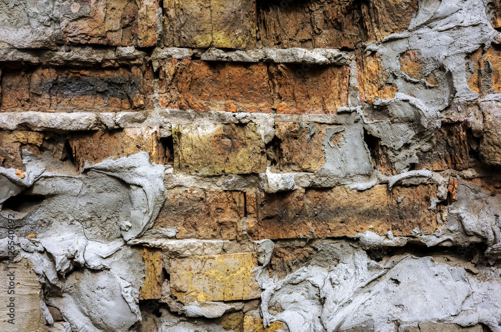 Fototapeta premium texture brick broken wall .