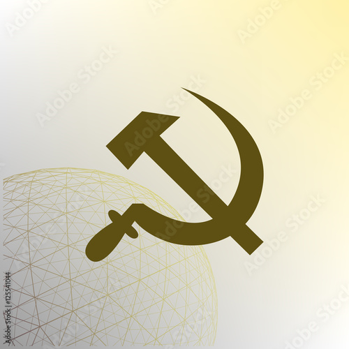Hammer and sickle vector illustration