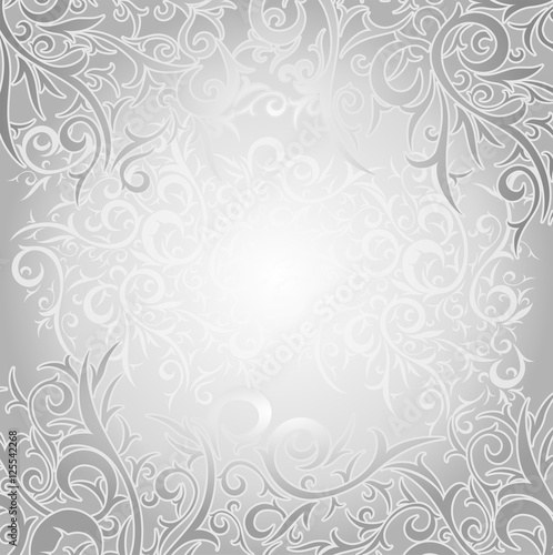 Abstract Silver Swirl Batik © tashim