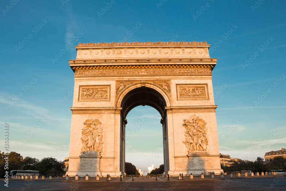 The Triumphal Arch , Paris, France.