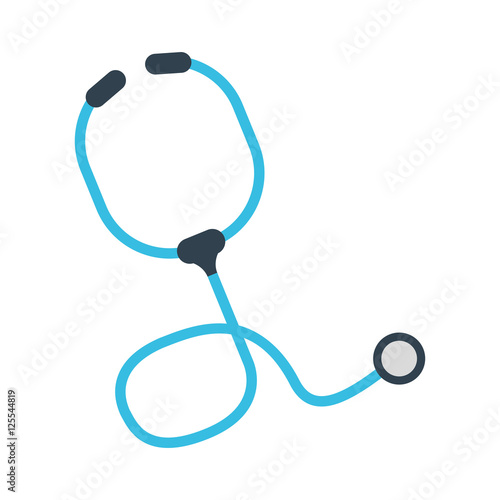 Stethoscope icon. Medical and health care theme. Isolated design. Vector illustration