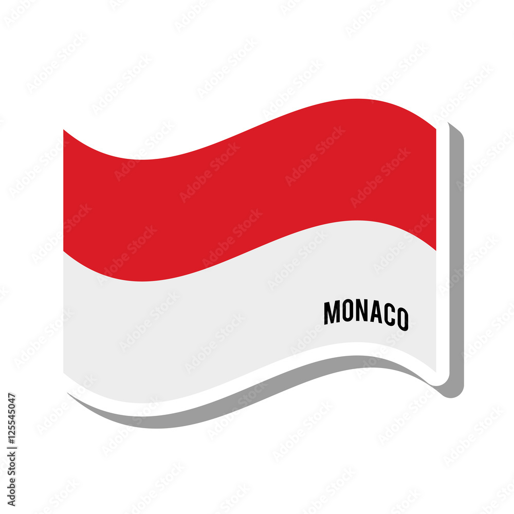 monaco patriotic flag isolated icon vector illustration design monaco patriotic flag isolated icon vector illustration design